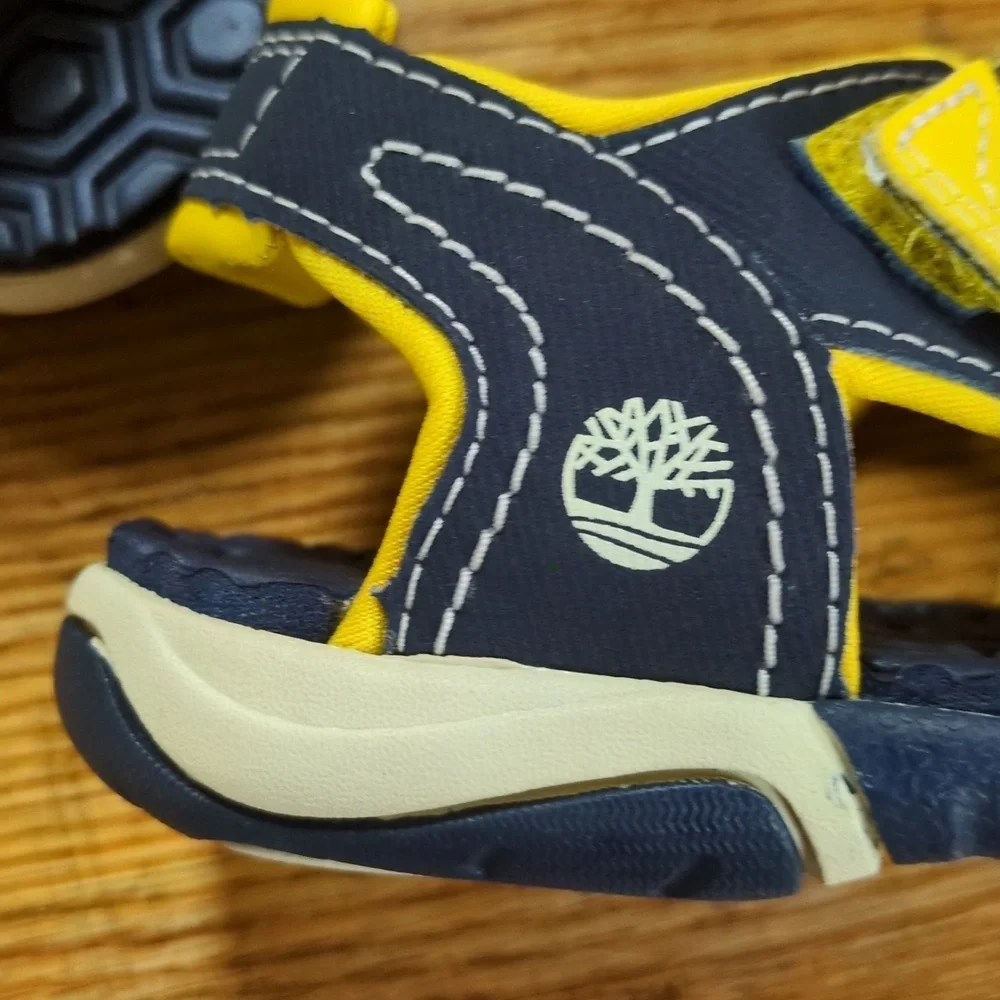 Timberland Navy and Yellow Kids' Sport Sandals